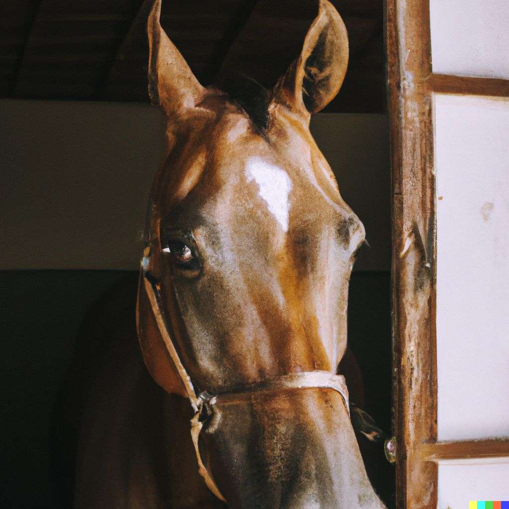 a horse, photograph, natural lighting